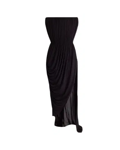 Stella McCartney Strapless Draped Crepe Jersey Slit Gown | Thumbnail 1 Stella McCartney Strapless Draped Crepe Jersey Slit Gown | Thumbnail 1