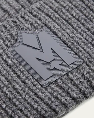 Mackage Men's M-Logo Patch Beanie Hat | Thumbnail 2 Mackage Men's M-Logo Patch Beanie Hat | Thumbnail 2