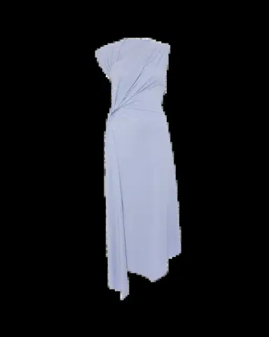 Victoria Beckham Sleeveless Twisted Asymmetric Midi Dress | Thumbnail 2 Victoria Beckham Sleeveless Twisted Asymmetric Midi Dress | Thumbnail 2