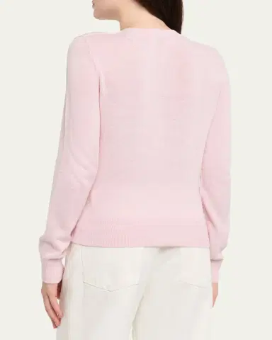 Burberry Ravella Crochet EKD Crewneck Cardigan | Thumbnail 3 Burberry Ravella Crochet EKD Crewneck Cardigan | Thumbnail 3