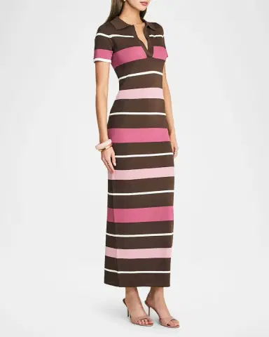 SEROYA Sam Striped Knit Maxi Dress | Thumbnail 3 SEROYA Sam Striped Knit Maxi Dress | Thumbnail 3