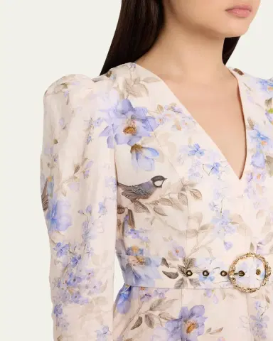Zimmermann Luna Plunge Mini Dress | Thumbnail 5 Zimmermann Luna Plunge Mini Dress | Thumbnail 5