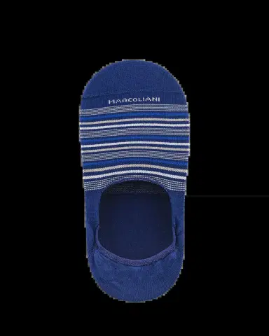 Marcoliani Men's Torino Stripe No-Show Socks | Thumbnail 2 Marcoliani Men's Torino Stripe No-Show Socks | Thumbnail 2
