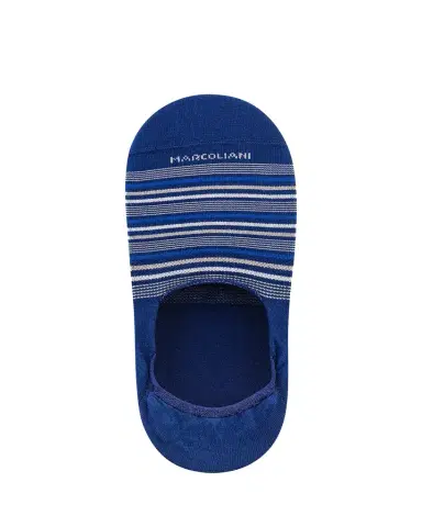 Marcoliani Men's Torino Stripe No-Show Socks | Thumbnail 1 Marcoliani Men's Torino Stripe No-Show Socks | Thumbnail 1