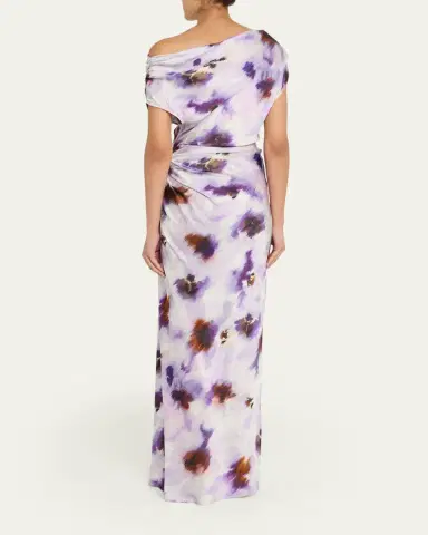 A.L.C. Poppy One-Shoulder Satin Midi Dress | Thumbnail 3 A.L.C. Poppy One-Shoulder Satin Midi Dress | Thumbnail 3