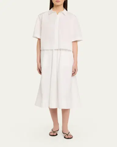 Vince Short-Sleeve Poplin Shirt | Thumbnail 2 Vince Short-Sleeve Poplin Shirt | Thumbnail 2