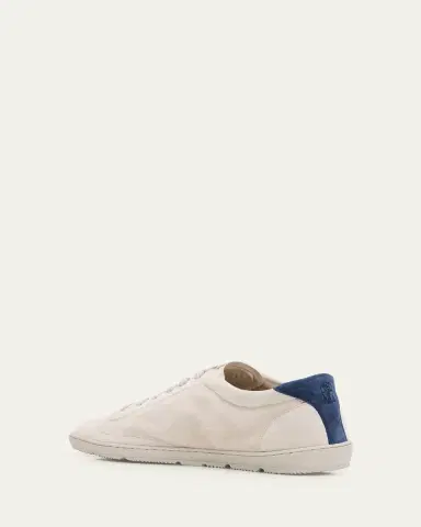 Brunello Cucinelli Men's Suede T-Toe Low-Top Sneakers | Thumbnail 4 Brunello Cucinelli Men's Suede T-Toe Low-Top Sneakers | Thumbnail 4