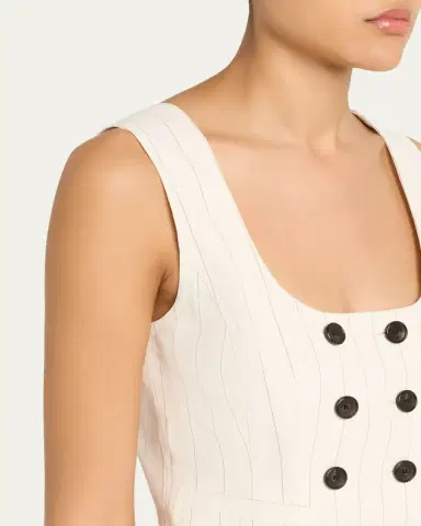 A.L.C. Darcy Pinstripe Cropped Vest | Thumbnail 5 A.L.C. Darcy Pinstripe Cropped Vest | Thumbnail 5
