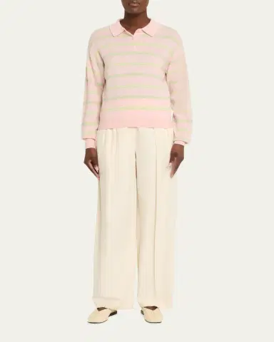 Guest in Residence Collegiate Striped Cashmere Polo | Thumbnail 2 Guest in Residence Collegiate Striped Cashmere Polo | Thumbnail 2