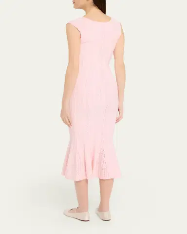 LoveShackFancy Tayleen Stretch Pointelle Midi Dress | Thumbnail 7 LoveShackFancy Tayleen Stretch Pointelle Midi Dress | Thumbnail 7