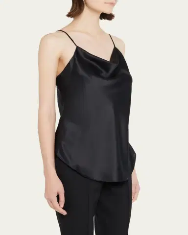 Cinq à Sept Marta Cowl-Neck Silk Camisole | Thumbnail 4 Cinq à Sept Marta Cowl-Neck Silk Camisole | Thumbnail 4