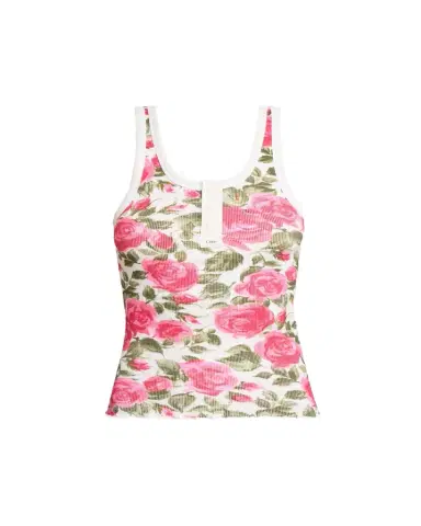 Chloé Rose Rib Tank Top | Thumbnail 1 Chloé Rose Rib Tank Top | Thumbnail 1