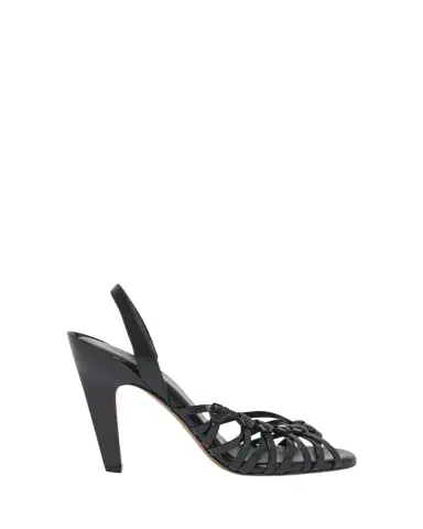 Chloé 95mm Estra Knotted Leather Sandals | Thumbnail 1 Chloé 95mm Estra Knotted Leather Sandals | Thumbnail 1