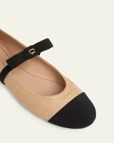 Gianvito Rossi Raffia Bow Ballerina Flats | Thumbnail 3 Gianvito Rossi Raffia Bow Ballerina Flats | Thumbnail 3