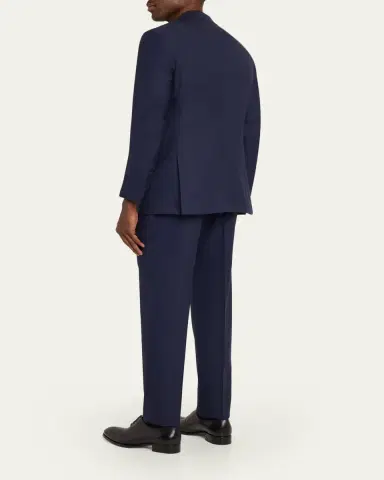 Kiton Men's Mini-Check Wool Modern Fit Two-Piece Suit | Thumbnail 3 Kiton Men's Mini-Check Wool Modern Fit Two-Piece Suit | Thumbnail 3