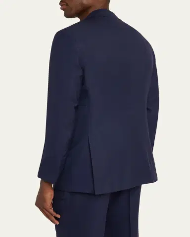 Kiton Men's Mini-Check Wool Modern Fit Two-Piece Suit | Thumbnail 5 Kiton Men's Mini-Check Wool Modern Fit Two-Piece Suit | Thumbnail 5