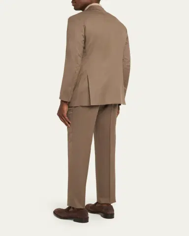 Kiton Men's Solid Wool Single-Breasted Sport Coat | Thumbnail 3 Kiton Men's Solid Wool Single-Breasted Sport Coat | Thumbnail 3