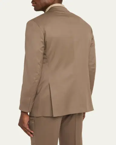 Kiton Men's Solid Wool Single-Breasted Sport Coat | Thumbnail 5 Kiton Men's Solid Wool Single-Breasted Sport Coat | Thumbnail 5