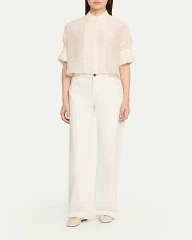TWP Next Ex Cotton-Silk Ruffle Shirt | Thumbnail 2 TWP Next Ex Cotton-Silk Ruffle Shirt | Thumbnail 2