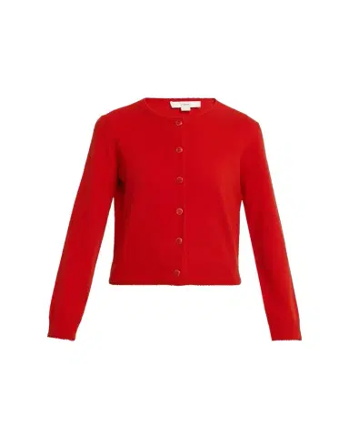Vince Scallop-Trim Cardigan | Thumbnail 1 Vince Scallop-Trim Cardigan | Thumbnail 1