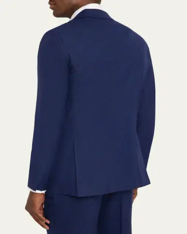 Kiton Men's Textured Check Wool and Silk Two-Piece Suit | Thumbnail 5 Kiton Men's Textured Check Wool and Silk Two-Piece Suit | Thumbnail 5