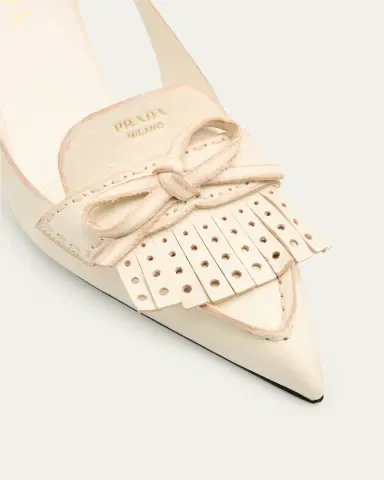 Prada 55mm Brushed Leather Slingback Pumps | Thumbnail 5 Prada 55mm Brushed Leather Slingback Pumps | Thumbnail 5
