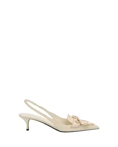 Prada 55mm Brushed Leather Slingback Pumps | Thumbnail 1 Prada 55mm Brushed Leather Slingback Pumps | Thumbnail 1