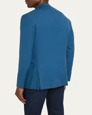 Kiton Men's Washed Cashmere Single-Breasted Sport Coat | Thumbnail 3 Kiton Men's Washed Cashmere Single-Breasted Sport Coat | Thumbnail 3