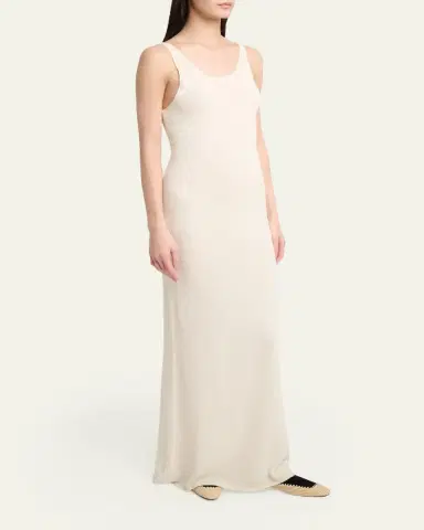 Gabriela Hearst Nyra Silk Gauze Knit Sleeveless Maxi Dress | Thumbnail 4 Gabriela Hearst Nyra Silk Gauze Knit Sleeveless Maxi Dress | Thumbnail 4