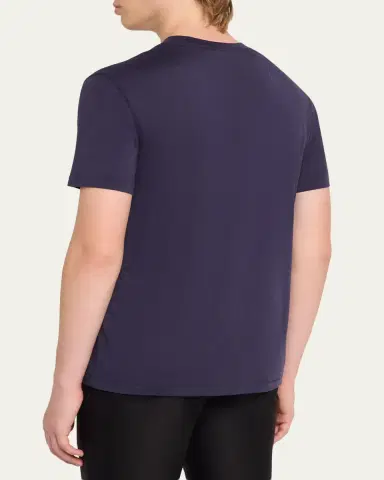 Tom Ford Men's Lyocell-Cotton Crewneck T-Shirt | Thumbnail 11 Tom Ford Men's Lyocell-Cotton Crewneck T-Shirt | Thumbnail 11