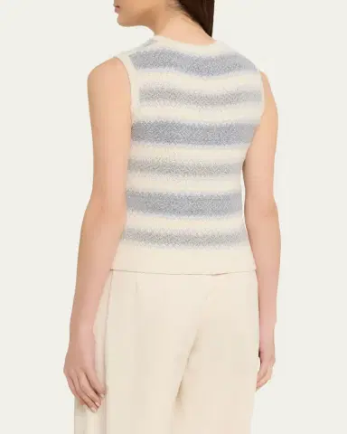 Vince V-Neck Knit Summer Sweater Vest | Thumbnail 3 Vince V-Neck Knit Summer Sweater Vest | Thumbnail 3