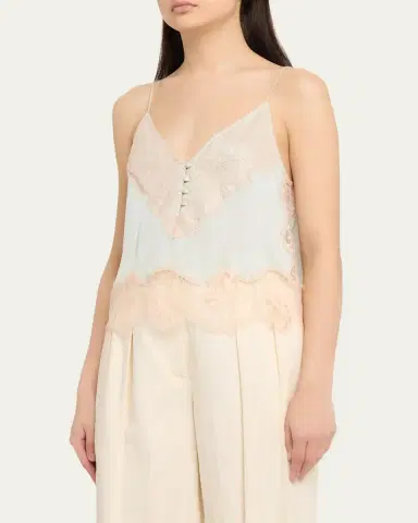 Ronny Kobo Suraiya Lace-Trim Cami Top | Thumbnail 4 Ronny Kobo Suraiya Lace-Trim Cami Top | Thumbnail 4