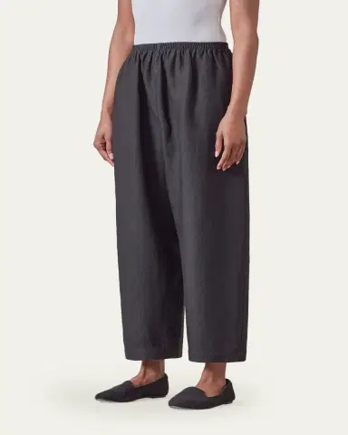 Eskandar Lightweight Linen Japanese Trousers | Thumbnail 3 Eskandar Lightweight Linen Japanese Trousers | Thumbnail 3