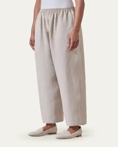 Eskandar Lightweight Linen Japanese Trousers | Thumbnail 3 Eskandar Lightweight Linen Japanese Trousers | Thumbnail 3
