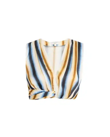 A.L.C. Brooklyn Twist-Hem Crop Top | Thumbnail 1 A.L.C. Brooklyn Twist-Hem Crop Top | Thumbnail 1