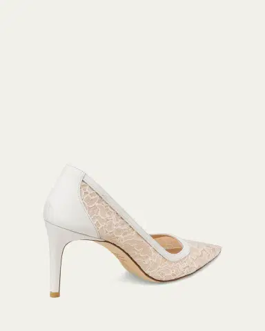 Stuart Weitzman 8mm Stuart Power Lace Pumps | Thumbnail 2 Stuart Weitzman 8mm Stuart Power Lace Pumps | Thumbnail 2