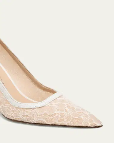 Stuart Weitzman 8mm Stuart Power Lace Pumps | Thumbnail 3 Stuart Weitzman 8mm Stuart Power Lace Pumps | Thumbnail 3