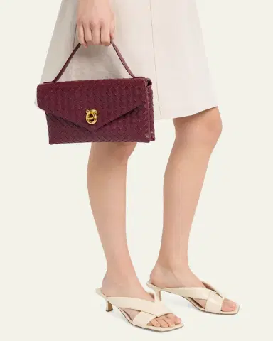 Bottega Veneta Knot Lock Leather Top-Handle Bag | Thumbnail 6 Bottega Veneta Knot Lock Leather Top-Handle Bag | Thumbnail 6