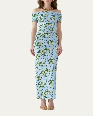 Carolina Herrera Off-The-Shoulder Floral Jersey Maxi Dress | Thumbnail 2 Carolina Herrera Off-The-Shoulder Floral Jersey Maxi Dress | Thumbnail 2