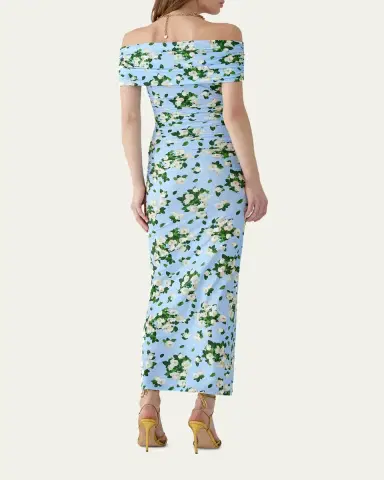Carolina Herrera Off-The-Shoulder Floral Jersey Maxi Dress | Thumbnail 3 Carolina Herrera Off-The-Shoulder Floral Jersey Maxi Dress | Thumbnail 3