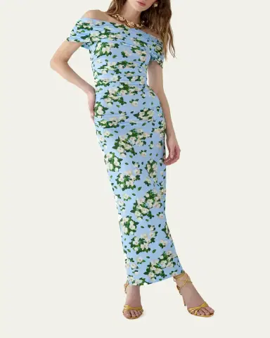Carolina Herrera Off-The-Shoulder Floral Jersey Maxi Dress | Thumbnail 4 Carolina Herrera Off-The-Shoulder Floral Jersey Maxi Dress | Thumbnail 4