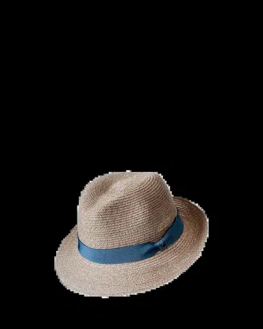Inverni Men's Small-Brim Woven Hemp Panama Hat | Thumbnail 2 Inverni Men's Small-Brim Woven Hemp Panama Hat | Thumbnail 2