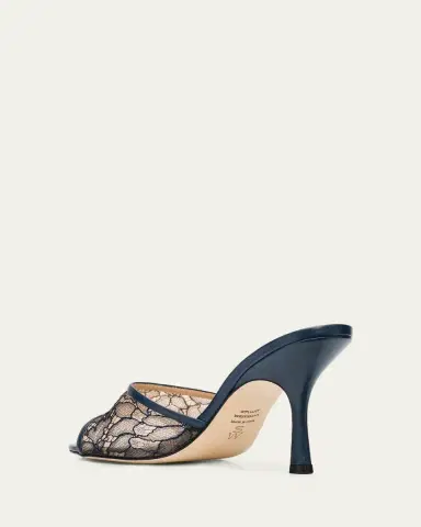 Stuart Weitzman Bareitall 85mm Lace Slide Sandals | Thumbnail 4 Stuart Weitzman Bareitall 85mm Lace Slide Sandals | Thumbnail 4