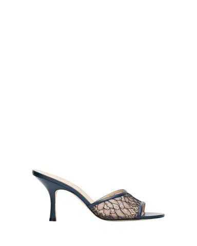Stuart Weitzman Bareitall 85mm Lace Slide Sandals | Thumbnail 1 Stuart Weitzman Bareitall 85mm Lace Slide Sandals | Thumbnail 1