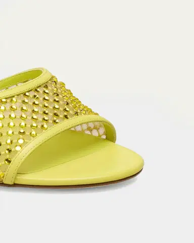 Stuart Weitzman 85mm Bareitall Mesh and Leather Sandals | Thumbnail 3 Stuart Weitzman 85mm Bareitall Mesh and Leather Sandals | Thumbnail 3