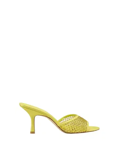 Stuart Weitzman 85mm Bareitall Mesh and Leather Sandals | Thumbnail 1 Stuart Weitzman 85mm Bareitall Mesh and Leather Sandals | Thumbnail 1
