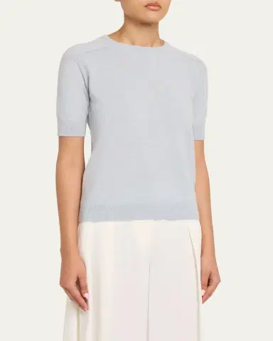 Lisa Yang Kenza Cashmere Elbow-Sleeve Sweater | Thumbnail 4 Lisa Yang Kenza Cashmere Elbow-Sleeve Sweater | Thumbnail 4