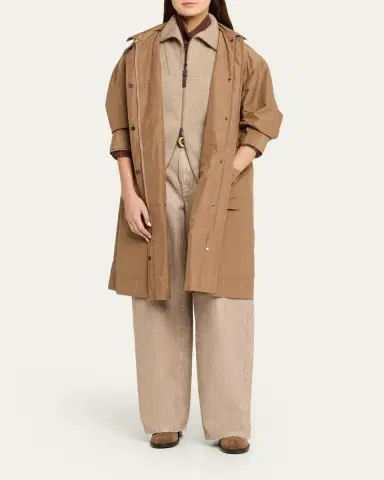 Brunello Cucinelli Hooded Water-Resistant Jacket | Thumbnail 2 Brunello Cucinelli Hooded Water-Resistant Jacket | Thumbnail 2