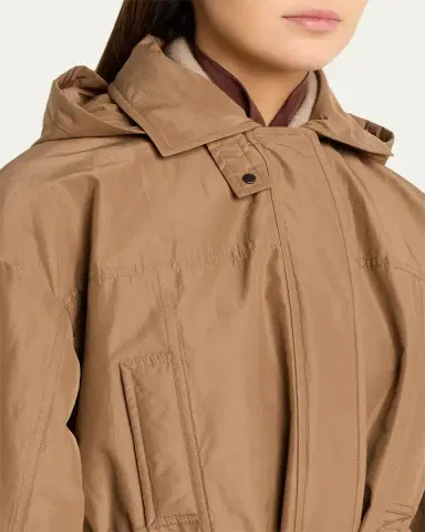 Brunello Cucinelli Hooded Water-Resistant Jacket | Thumbnail 5 Brunello Cucinelli Hooded Water-Resistant Jacket | Thumbnail 5