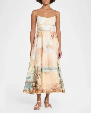 Zimmermann Mahon Picnic Midi Dress | Thumbnail 2 Zimmermann Mahon Picnic Midi Dress | Thumbnail 2